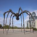 The giant spider sculpture at the National Gallery, by the artist Louise Bourgeois..  