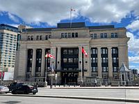 The former Union Station, recently converted into the temporary home of the Canadian Senate.