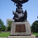 The monument to aboriginal veterans, Confederation Park, Ottawa.