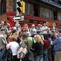 ByWard Market Walk 2010.  Barry is in the middle (white hat, black shirt).