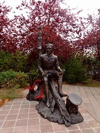 Memorial to Canadian Poet John McCrae, who wrote the poem "In Flanders Fields"