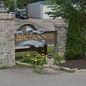 Sign at entrance to the Britannia Yacht Club
