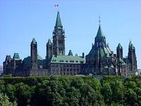 The Parliament Buildings from across the river.