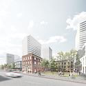 Envisioned streetscape along Booth St. 