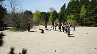 A Jane's Walk group at the Pinhey Sand Dune.