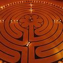 The Labyrinth at St. Luke's in Ottawa.  This labyrinth was installed as part of the church renovations in 2013.  
